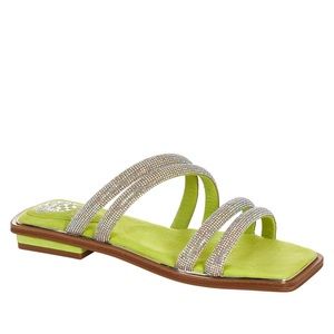 VINCE CAMUTO Peomi Rhinestone Slide Sandals